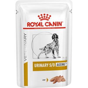 24x 85 g Royal Canin Veterinary Canine Urinary S/O Ageing 7  Mousse natvoer voor honden