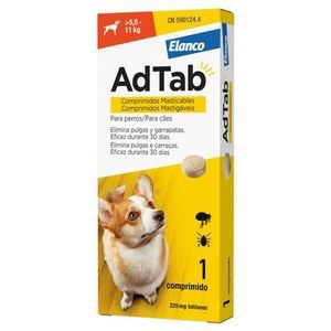 1 Stuk kauwtabletten voor honden van 5,5 tot 11 kg AdTab (BE)