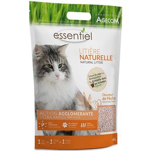 Essentiel Natural kattenbakvulling perzik - 6 L