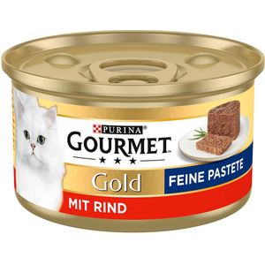 12x85g Gold Paté Rund Gourmet Kattenvoer