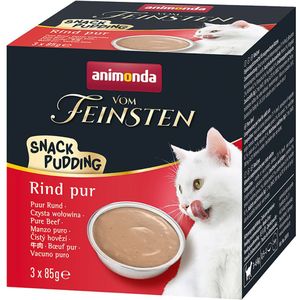 3x85g Rund puur Animonda Vom Feinsten Snack Pudding Kattenvoer nat
