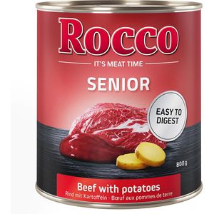 Rocco Senior 6 x 800 g Hondenvoer - Rocco Senior Rund met Aardappelen
