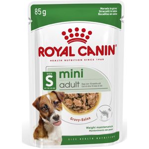 Royal Canin Mini Adult Bestel ook natvoer: 12 x 85 g Mini Adult in saus