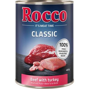 Rocco Classic 6 x 400 g voor een probeerprijs! - Rund met Kalkoen
