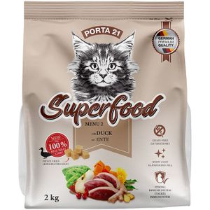 Porta 21 Superfood Menu 2 met Eend Kattenvoer - 2 kg