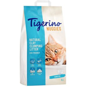 Tigerino Nuggies (Ultra) Kattenbakvulling - Sensitive (parfumvrij) - 14 l