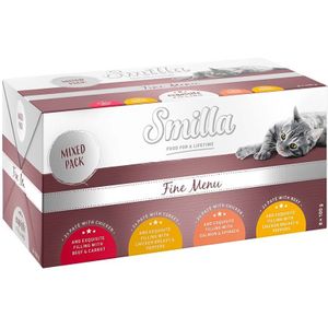 Smilla Fine Menu met Fijnproevers Vulling 8 x 100 g - Mixpakket (4 Soorten)