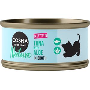 Cosma Nature Kitten Kattenvoer 6 x 70 g voor een probeerprijs! - Tonijn & Aloë Vera