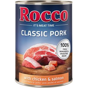 Rocco Classic Pork 6 x 400g Hondenvoer Kip & Zalm