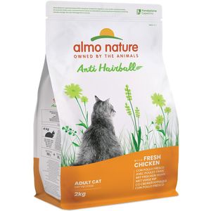 2kg Anti Hairball Kip & Rijst Almo Nature Holistic Kattenvoer