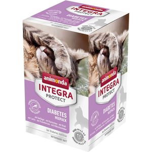 animonda Integra Protect Adult Diabetes Schaaltje 6 x 100 g Kattenvoer  - Mix