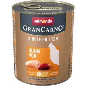 6x800g Adult Single Protein Puur Kippenvlees Animonda GranCarno Hondenvoer