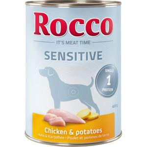 6x400g Sensitive Kip & Aardappelen Rocco Hondenvoer