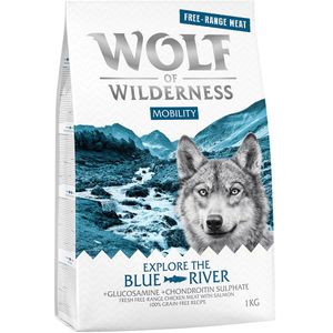 1kg Wolf of Wilderness Mobility Explore The Blue River Scharrelkip & Zalm Hondenvoer droog