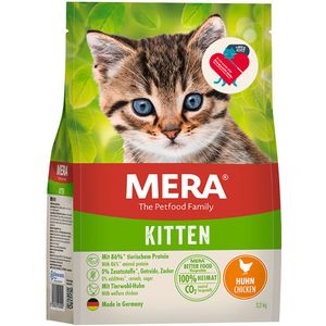 mera Cats Kitten Kip Kattenvoer - 2 kg  200 g gratis