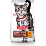 10kg Adult Hairball & Indoor Kip Hill's Science Plan Kattenvoer