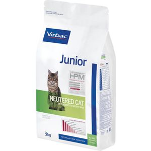 3kg Veterinary HPM Cat Junior Neutered Virbac Kattenvoer