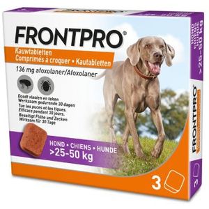 3 kauwtabletten voor honden (25-50kg) Frontpro - NL