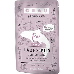 GRAU Adult Graanvrij 16 x 125 g Kattenvoer - Zalm Puur