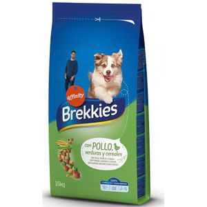 15kg Brekkies Compleet Kip Hondenvoer