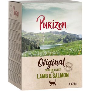 Purizon Adult 6 x 70 g - Graanvrij - Kip met Lam & Zalm