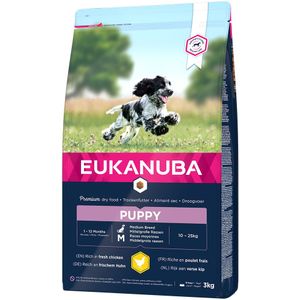 Eukanuba Puppy Medium Breed Kip Hondenvoer - 3 kg