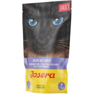 16x70g Kip met Kalf Josera Filet Kattenvoer nat