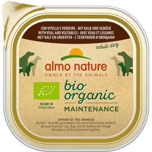 9x300g Almo Nature BioOrganic Maintenance Kalfsvlees & Groenten Hondenvoer