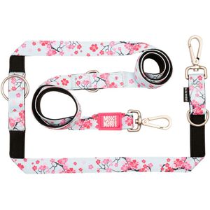 Max & Molly Multifunctionele Riem Cherry Bloom M: 200 cm lang, 20 mm breed hond