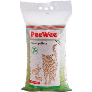 9kg/14L PeeWee Houtkorrels Kattenbakvulling Biologisch Afbreekbaar