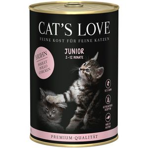 6x400g Cat's Love Junior Kippenvoer Nat