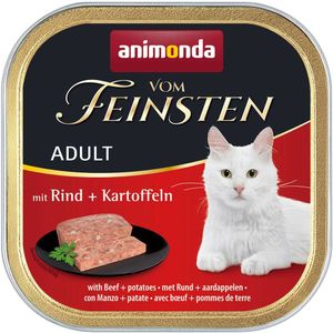 animonda vom Feinsten Adult 6 x 100 g Kattenvoer - Rund & Aardappelen