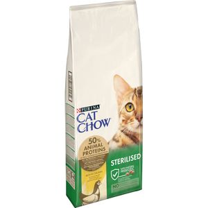 15kg Adult Special Care Sterilised Cat Chow droogvoer katten, 13  2kg gratis!