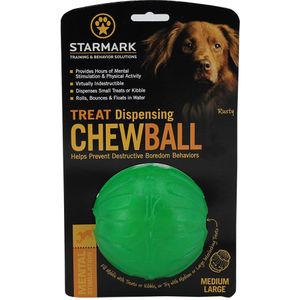 Starmark Treat Dispensing Chew Ball M/L ca.Ø9cm Hond