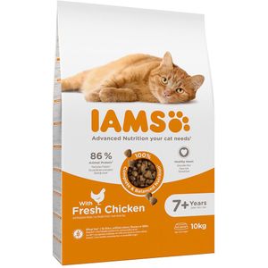 10kg Senior & Mature Iams Vitality Kattenvoer