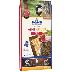 15kg bosch Mini Adult Lam & Rijst Hondenvoer