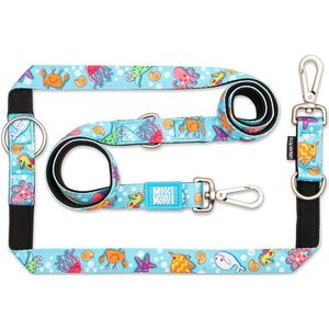 Max&Molly Multifunctionele Leiband Blauw Ocean Maat L 200cmx25mm Hond