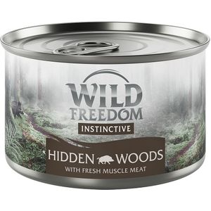 6 x 140 g Wild Freedom Instinctive Hidden Woods - Wild zwijn Katten Natvoer