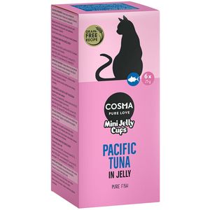 Cosma Mini Jelly Cups 6 x 25 g  - Tonijn