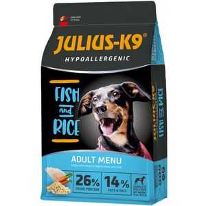 12 kg JULIUS-K9 High Premium Adult Hypoallergenic Vis droogvoer voor honden