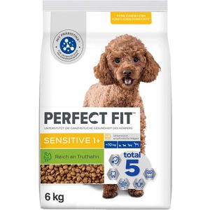 6kg Perfect Fit Sensitive Adult Dog (<10kg) met kalkoen droogvoer voor honden