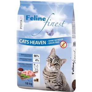10kg Feline Finest Cats Heaven Graanvrij Porta 21 Kattenvoer