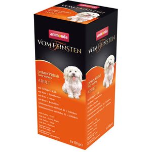 animonda Vom Feinsten Adult Mixpack 6 x 150 g Hondenvoer - Lekkere Variatie
