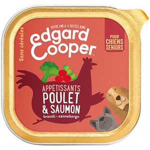 150g Edgard & Cooper Senior Graanvrij Kip, Zalm - Hondenvoer