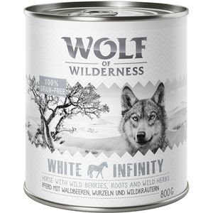 6x800g White Infinity Paard Wolf of Wilderness Hondenvoer