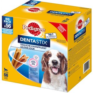 56 Stuks Voor Middelgrote Honden (10-25kg) Pedigree Dentastix