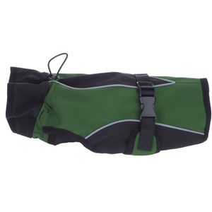 ca. 30 cm ruglengte - Hondenjas Softshell Groen