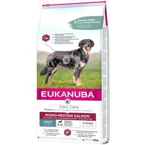 12kg Eukanuba Adult Mono-Protein met Zalm Hondenvoer droog