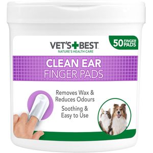50 Stuks Vet's Best® Clean Oor-Reinigingspads voor Honden