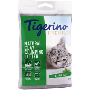 12kg Tigerino Premium Kattenbakvulling Dennengeur Kat